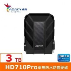 ADATA威剛 Durable HD710Pro 3TB(黑) USB3 2.5吋軍規防水防震行動硬碟